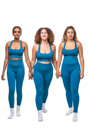 Risen Women Seamless Bra - Steel Blue