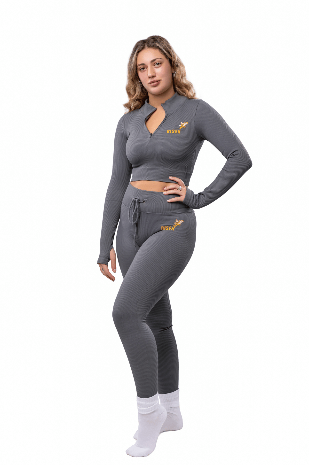 Risen Women Seamless Legging - Grey