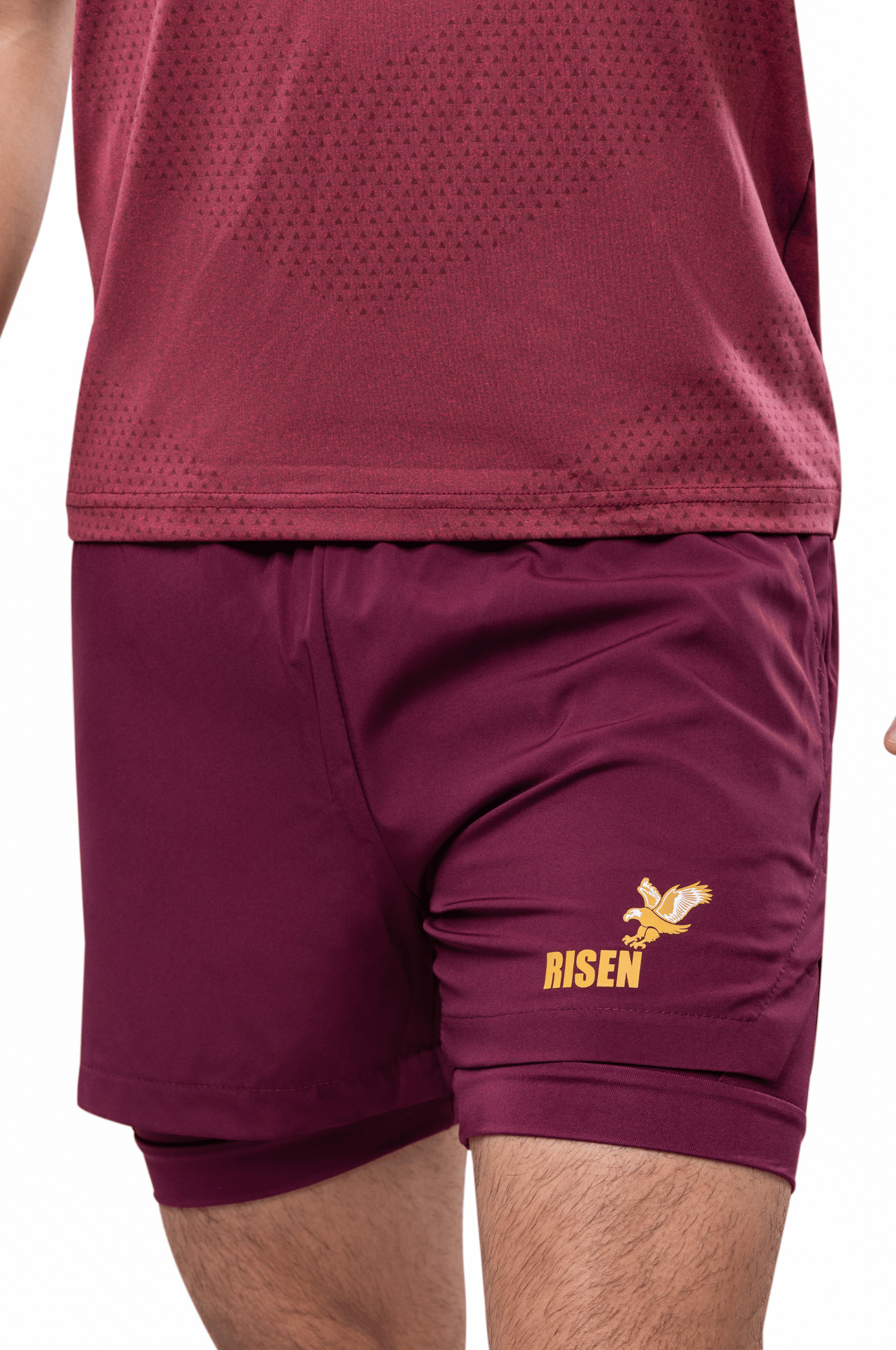 Risen Men Shorts - Maroon