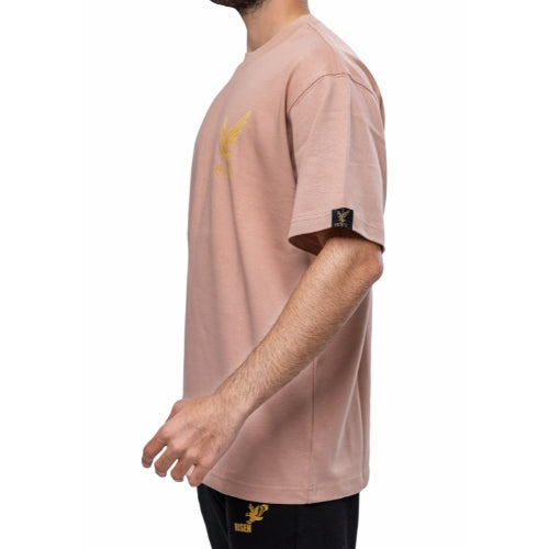 Risen Oversized Drop Shoulder T-Shirt - Pink