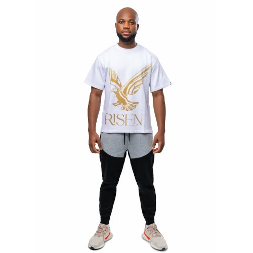 Risen Oversized Drop Shoulder T-Shirt - White