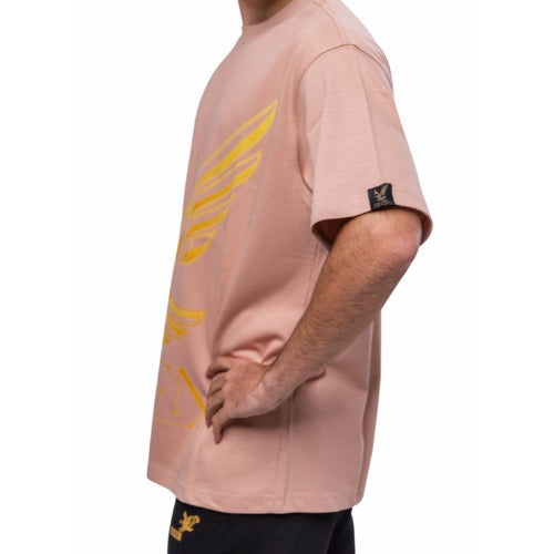Risen Oversized Drop Shoulder T-Shirt - Pink