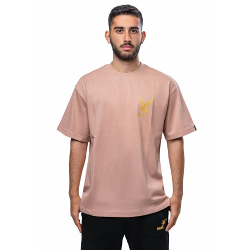 Risen Oversized Drop Shoulder T-Shirt - Pink