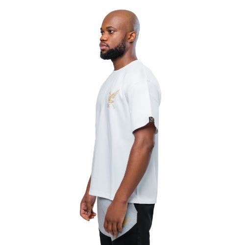 Risen Oversized Drop Shoulder T-Shirt - White