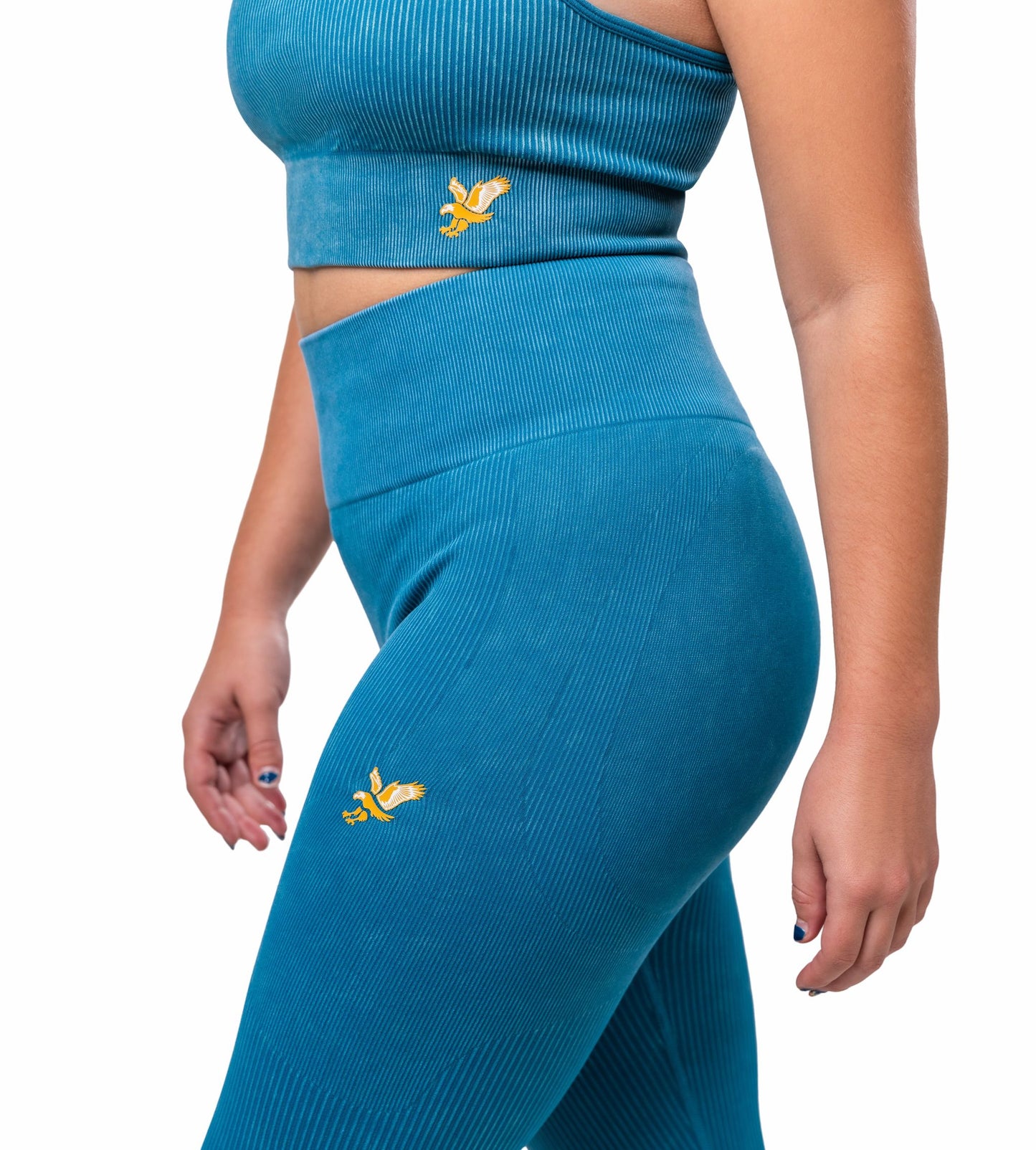 Risen Women Seamless High Waist Legging - Steel Blue