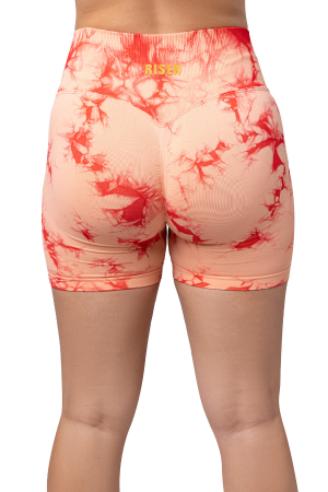 Risen Women Seamless High Waist Shorts - Peach Puff