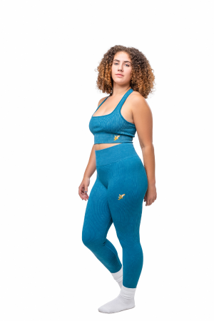 Risen Women Seamless Bra - Steel Blue