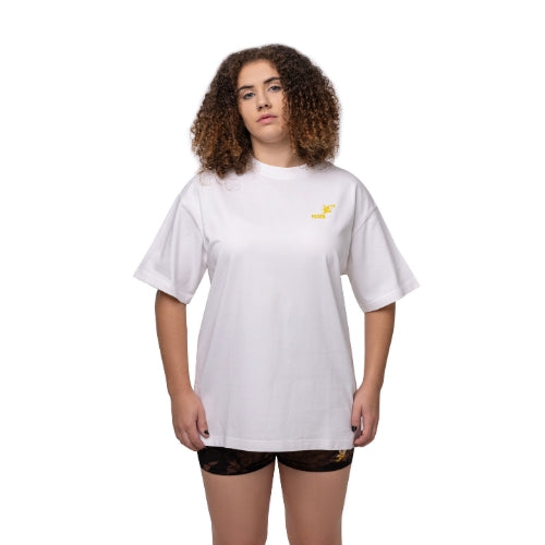Risen Oversized Drop Shoulder T-Shirt - White