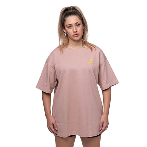 Risen Oversized Drop Shoulder T-Shirt - Pink