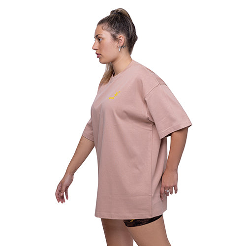 Risen Oversized Drop Shoulder T-Shirt - Pink