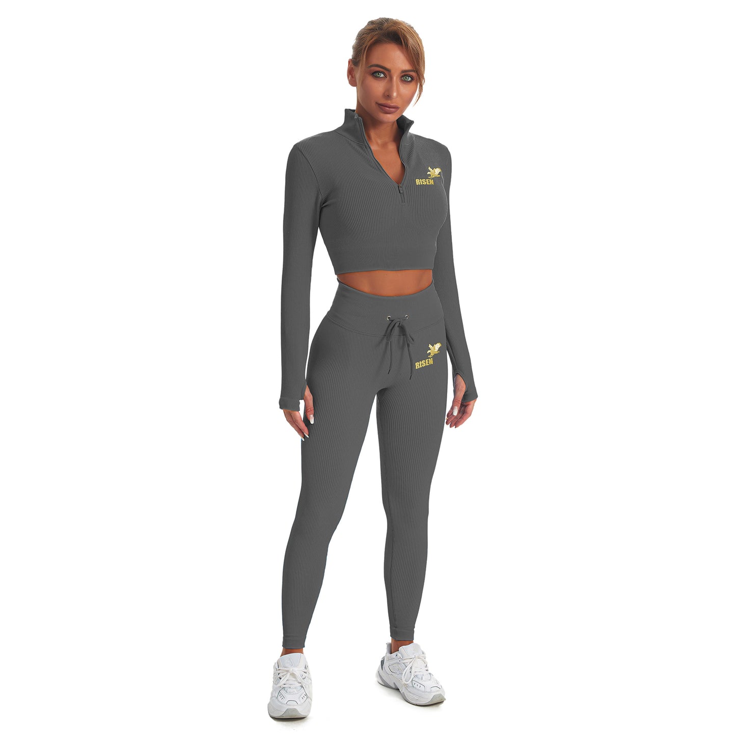Risen Women Seamless Legging - Grey