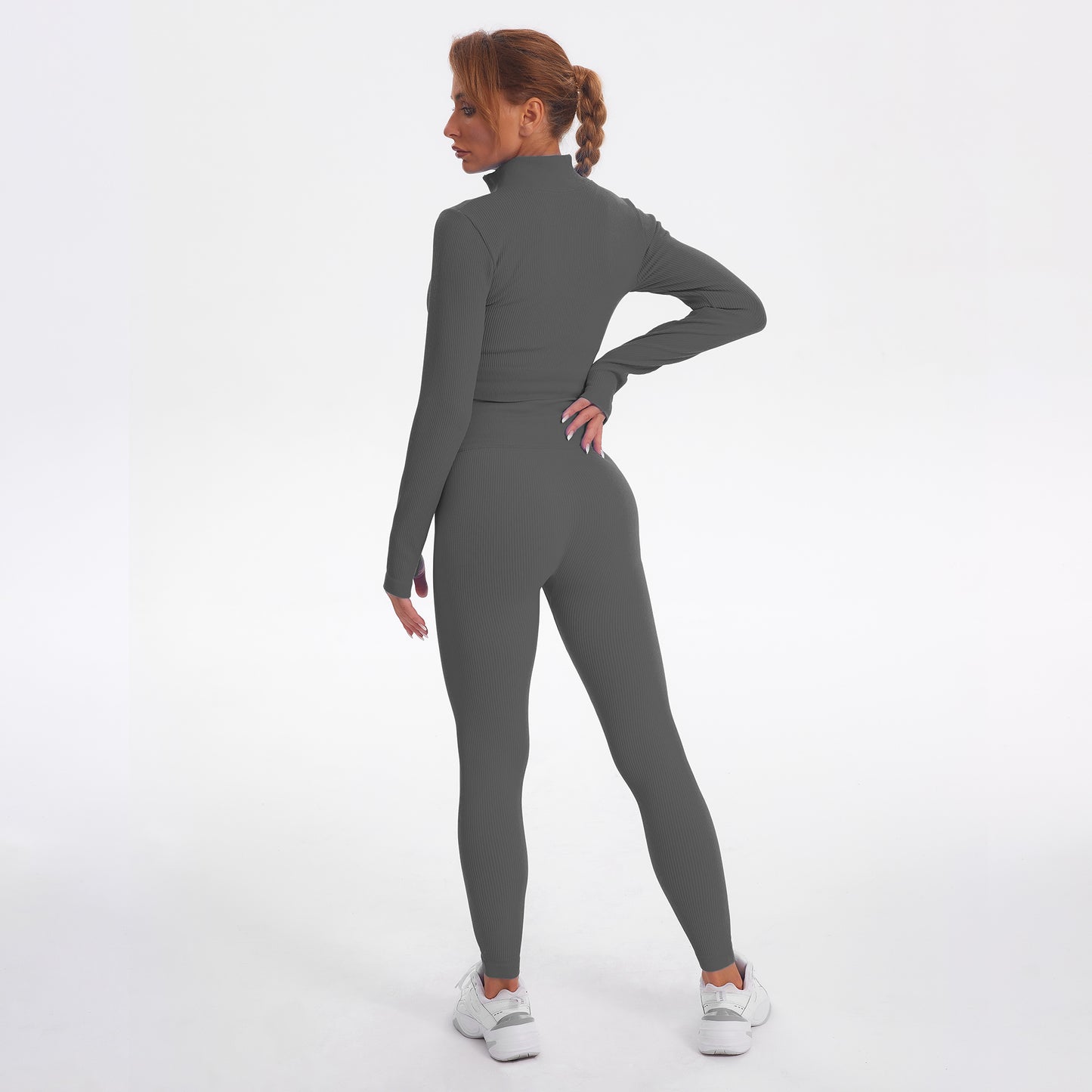 Risen Women Seamless Legging - Grey