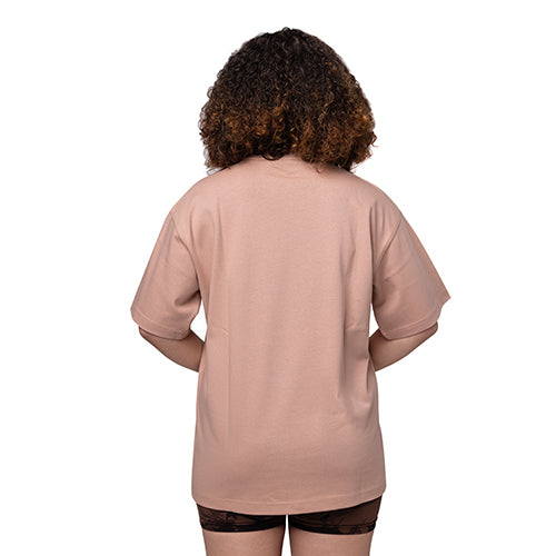 Risen Oversized Drop Shoulder T-Shirt - Pink