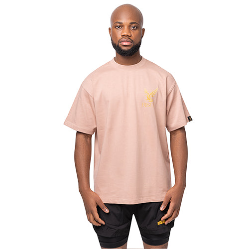 Risen Oversized Drop Shoulder T-Shirt - Pink