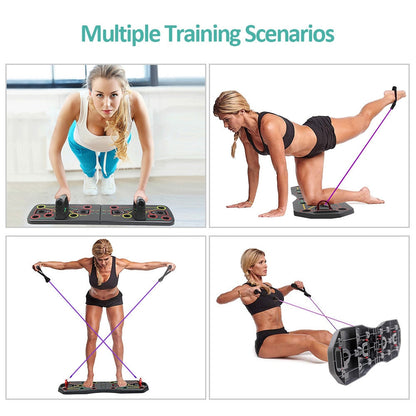 Multi-Function Foldable Push Up Board System