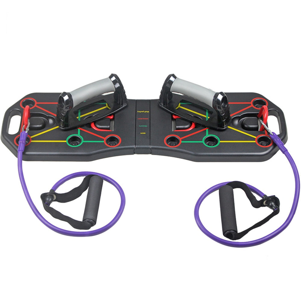 Multi-Function Foldable Push Up Board System