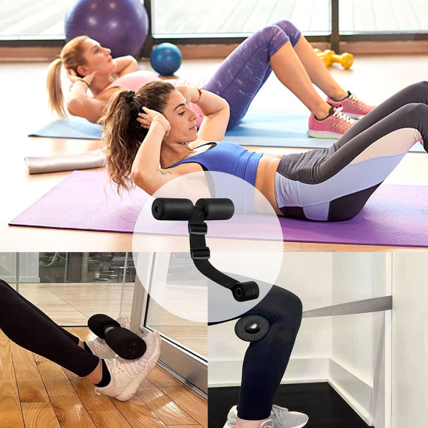 Hamstring Curl Strap Sit Up Machine