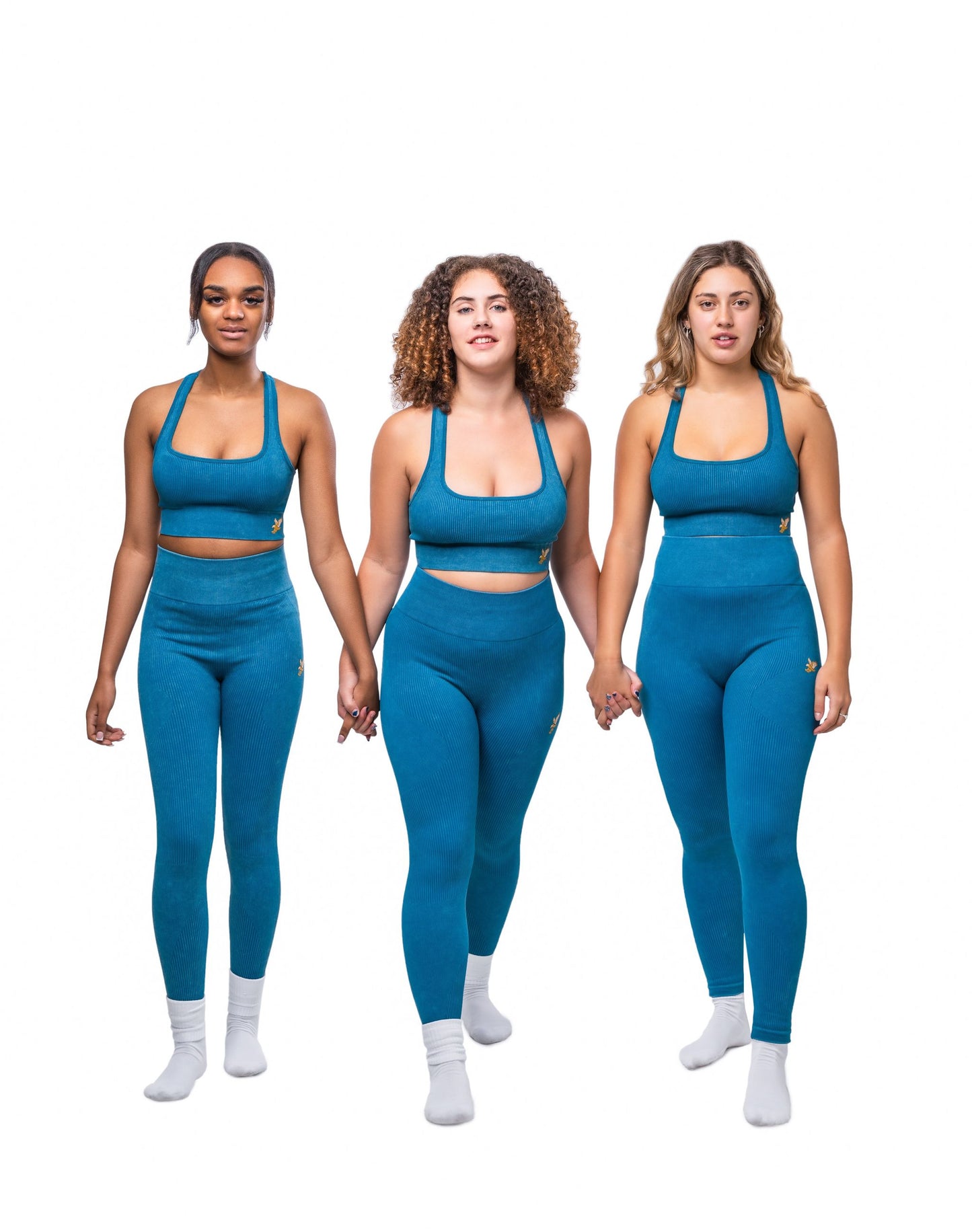 Risen Women Seamless High Waist Legging - Steel Blue