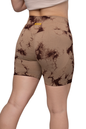 Risen Women Seamless High Waist Shorts - Light Taupe