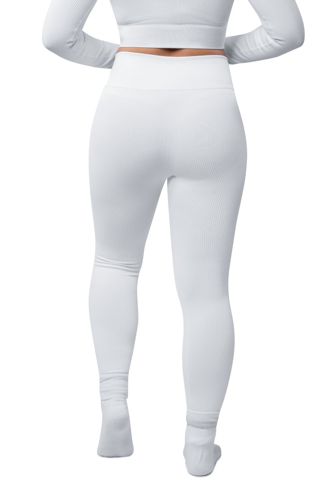 Risen Women Seamless Legging - White