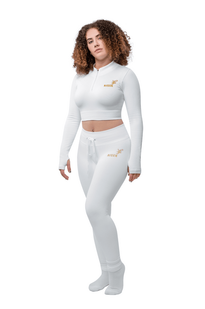 Risen Women Seamless Legging - White