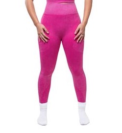 Risen Women Seamless High Waist Legging - Hot Pink