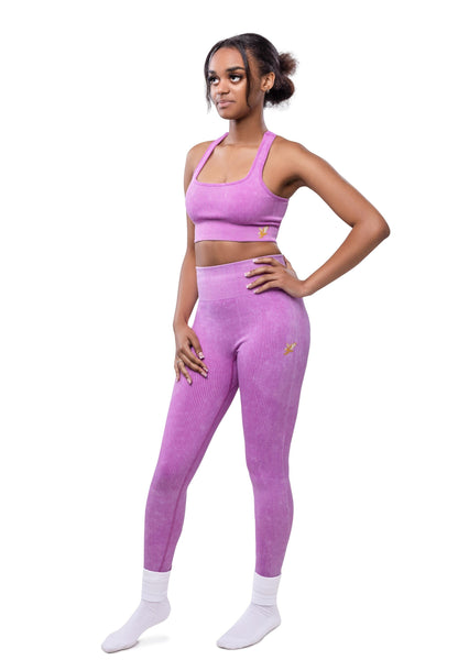 Risen Women Seamless High Waist Legging - Deep Mauve