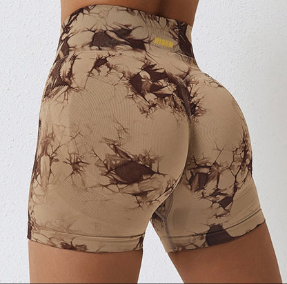 Risen Women Seamless High Waist Shorts - Light Taupe