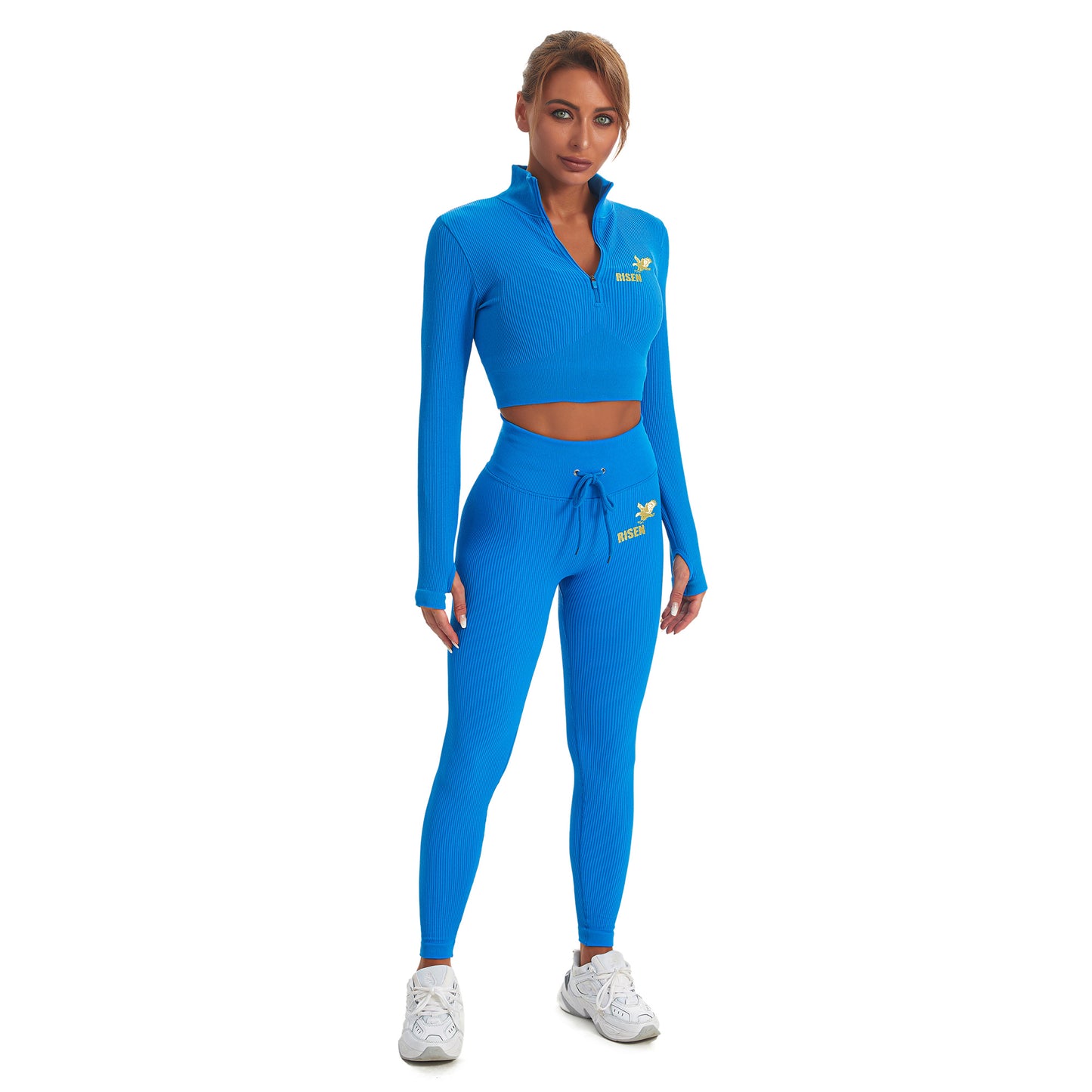 Risen Women Seamless Legging - Blue