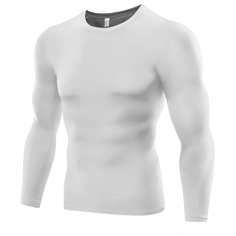 Men Bodybuilding Long Sleeve  T Shirt