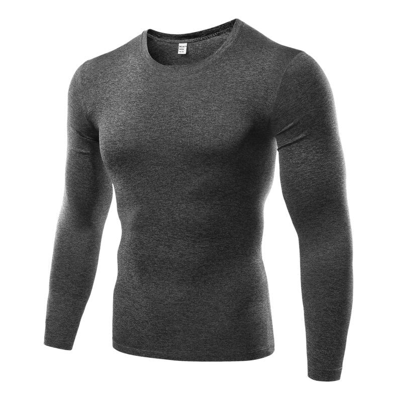 Men Bodybuilding Long Sleeve  T Shirt