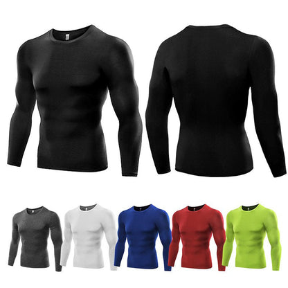 Men Bodybuilding Long Sleeve  T Shirt